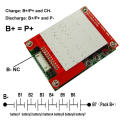 7s-10s 15A PCM BMS for 36V 37V Li-ion/Lithium/ Li-Polymer 30V 32V LiFePO4 Battery Pack with Silver Fish E-Bike Battery (PCM-L10S10-315)